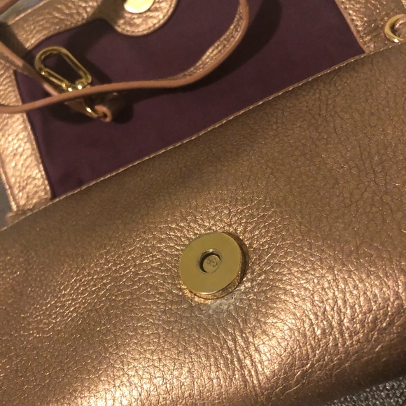 Tory Burch Perforated Logo Royal Salmon Rose - Picture 4 of 4